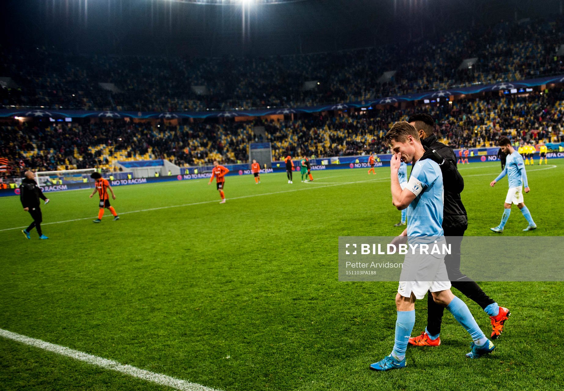 Malmö FFs Markus Rosenberg deppar när han lämnar planen