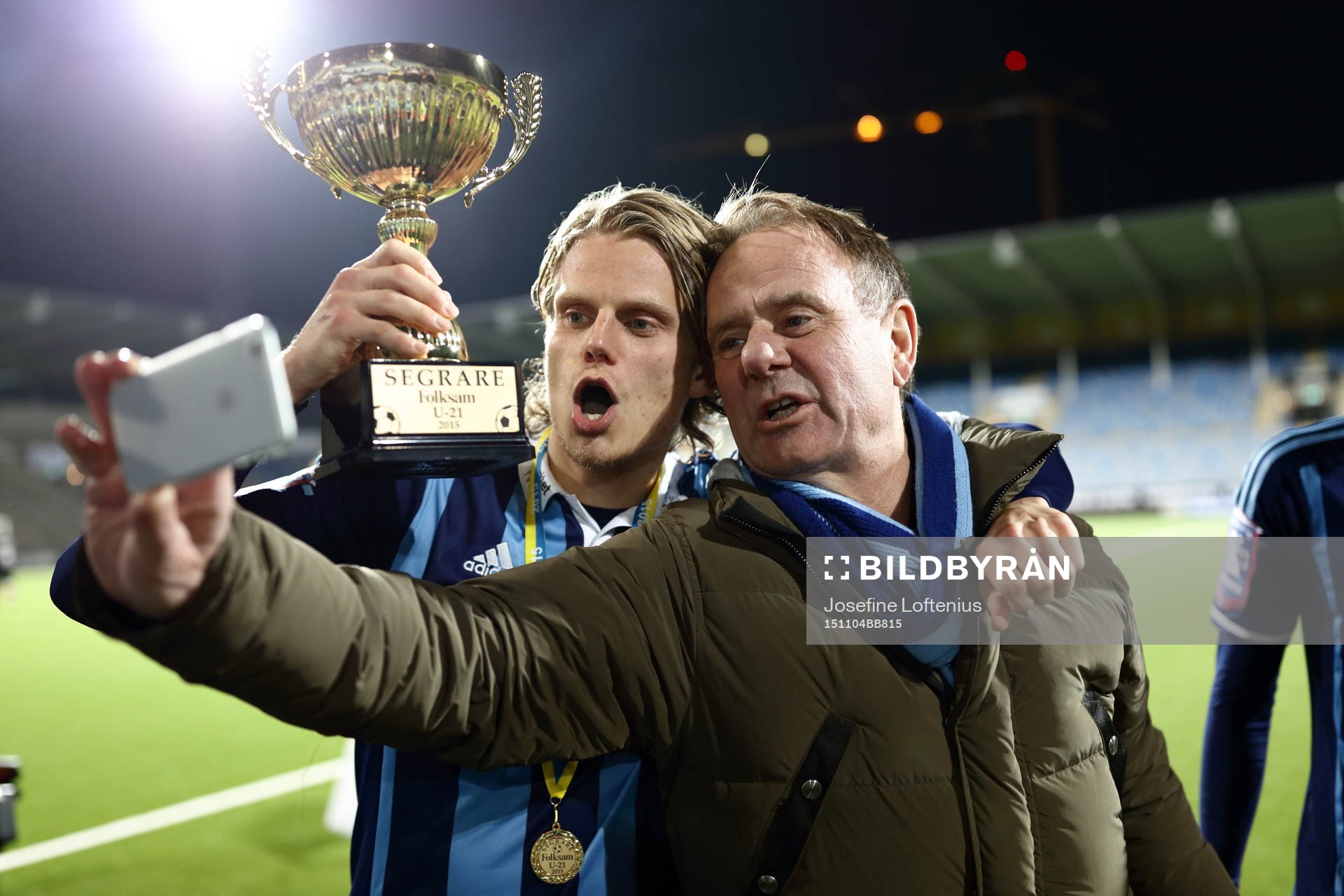 Djurgårdens Tim Björkström och Pelle Kotschack ställer