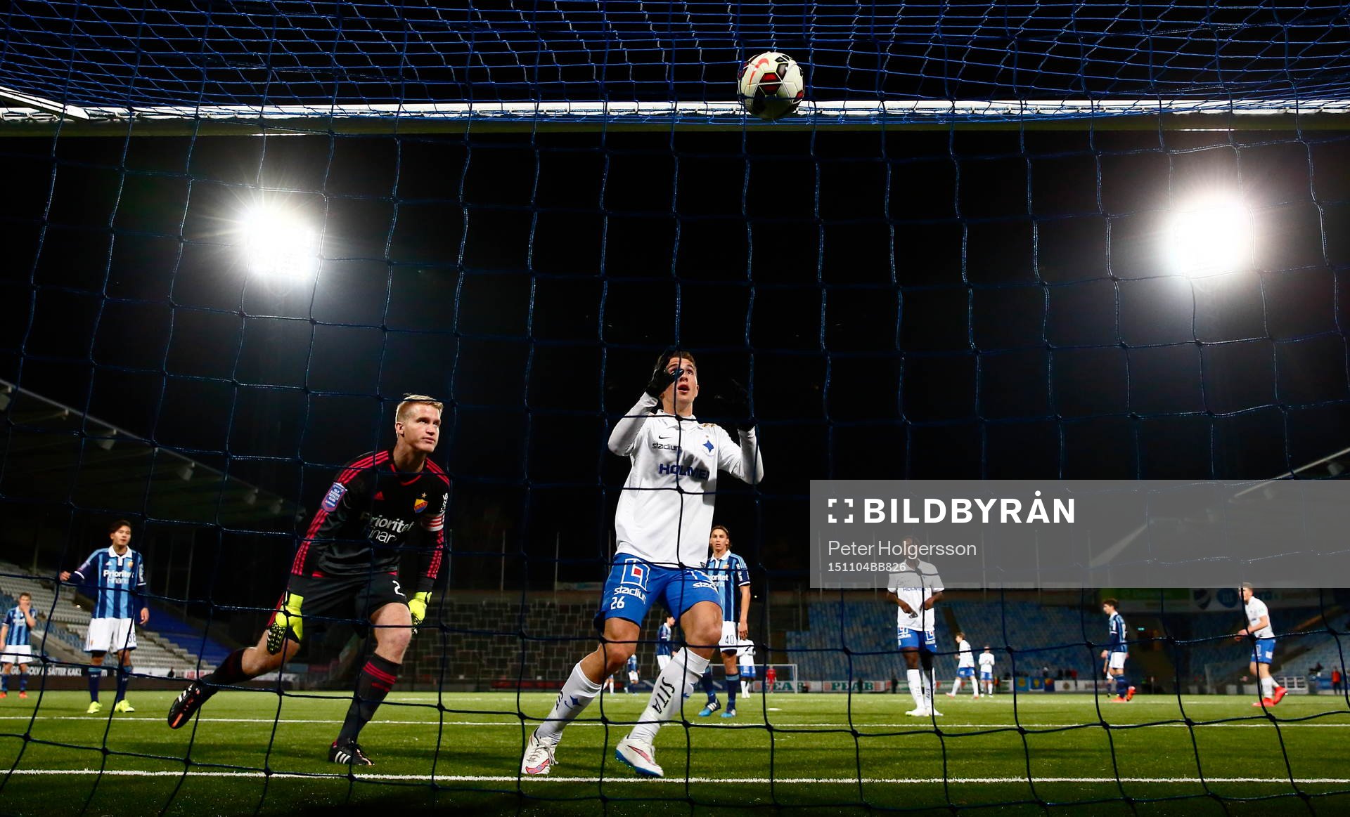 Djurgårdens målvakt Hampus Nilsson och Norrköpings Adnan