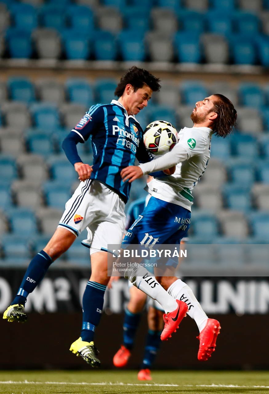 Djurgårdens Soo Yong-Yoon och Norrköpings Christopher Telo