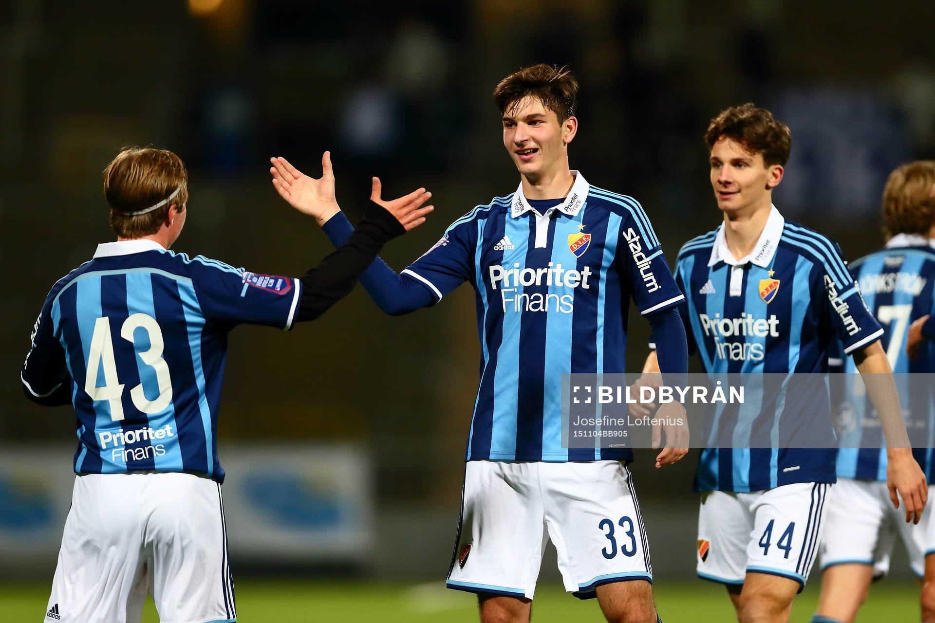 Djurgårdens Jakob Glasberg firar