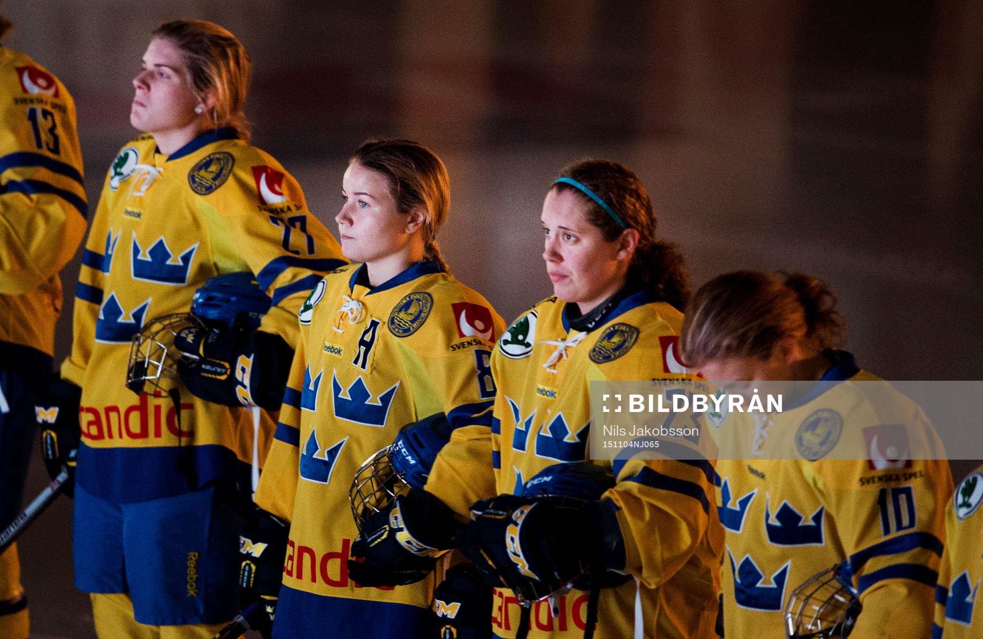 Sveriges Emma Nordin, Annie Svedin, Lisa Hedengren  och
