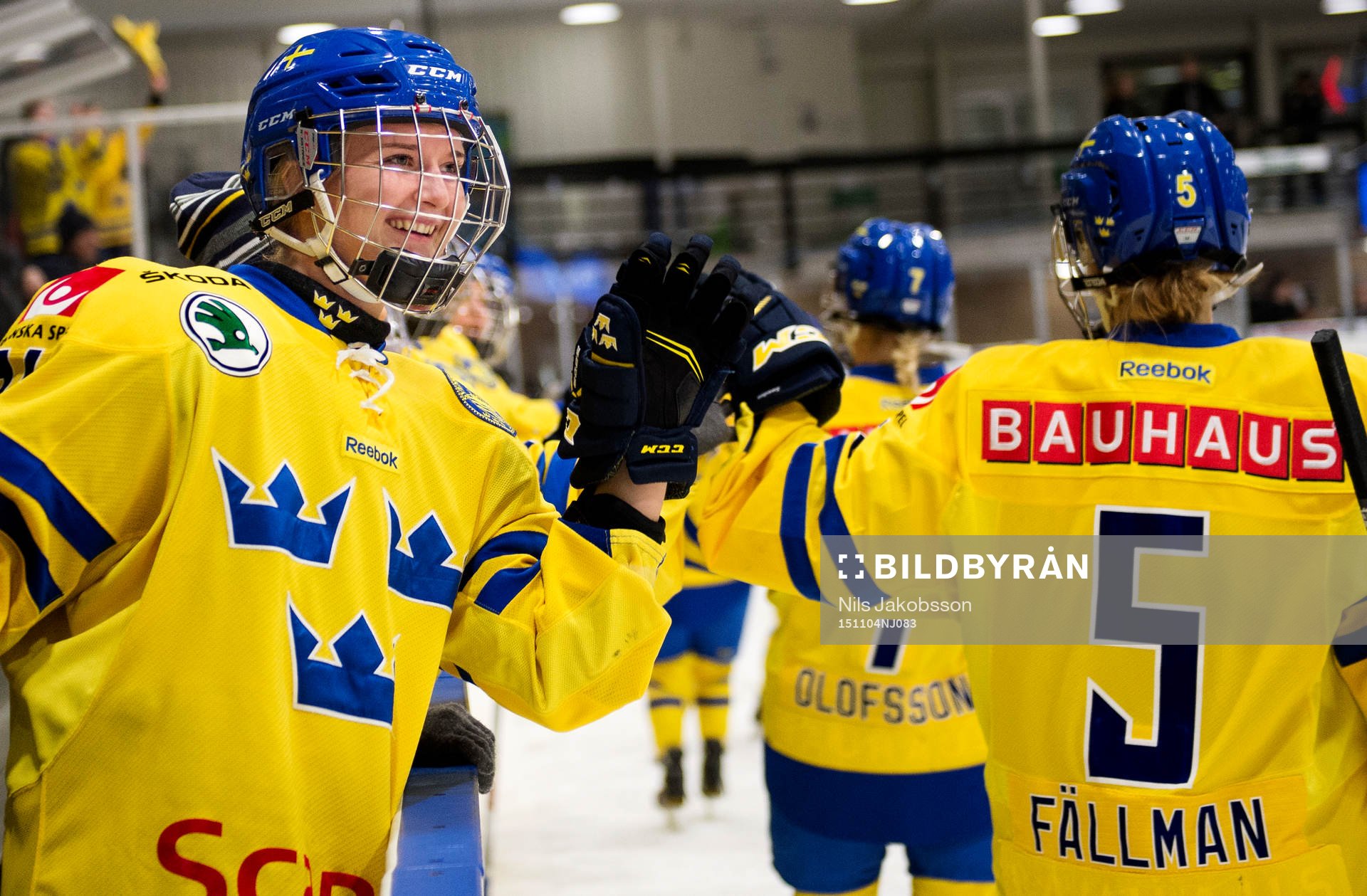 Sveriges Erica Udén Johansson jublar