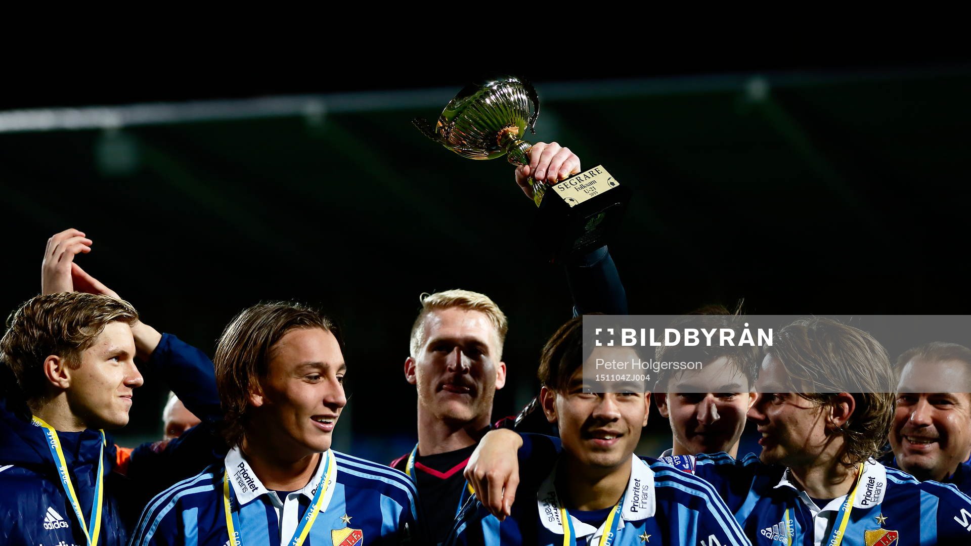 Djurgårdens spelare med bucklan