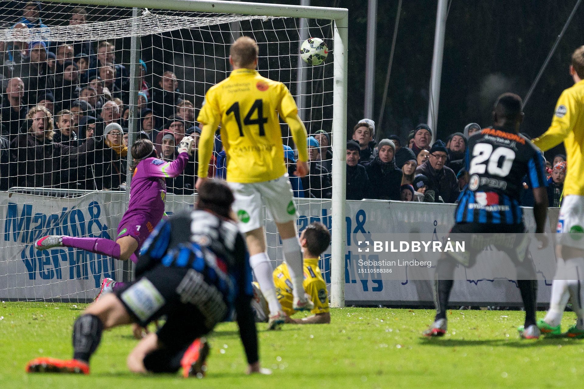 Sirius Moses Ogbu kvitterar till 2-2 i andra halvlek