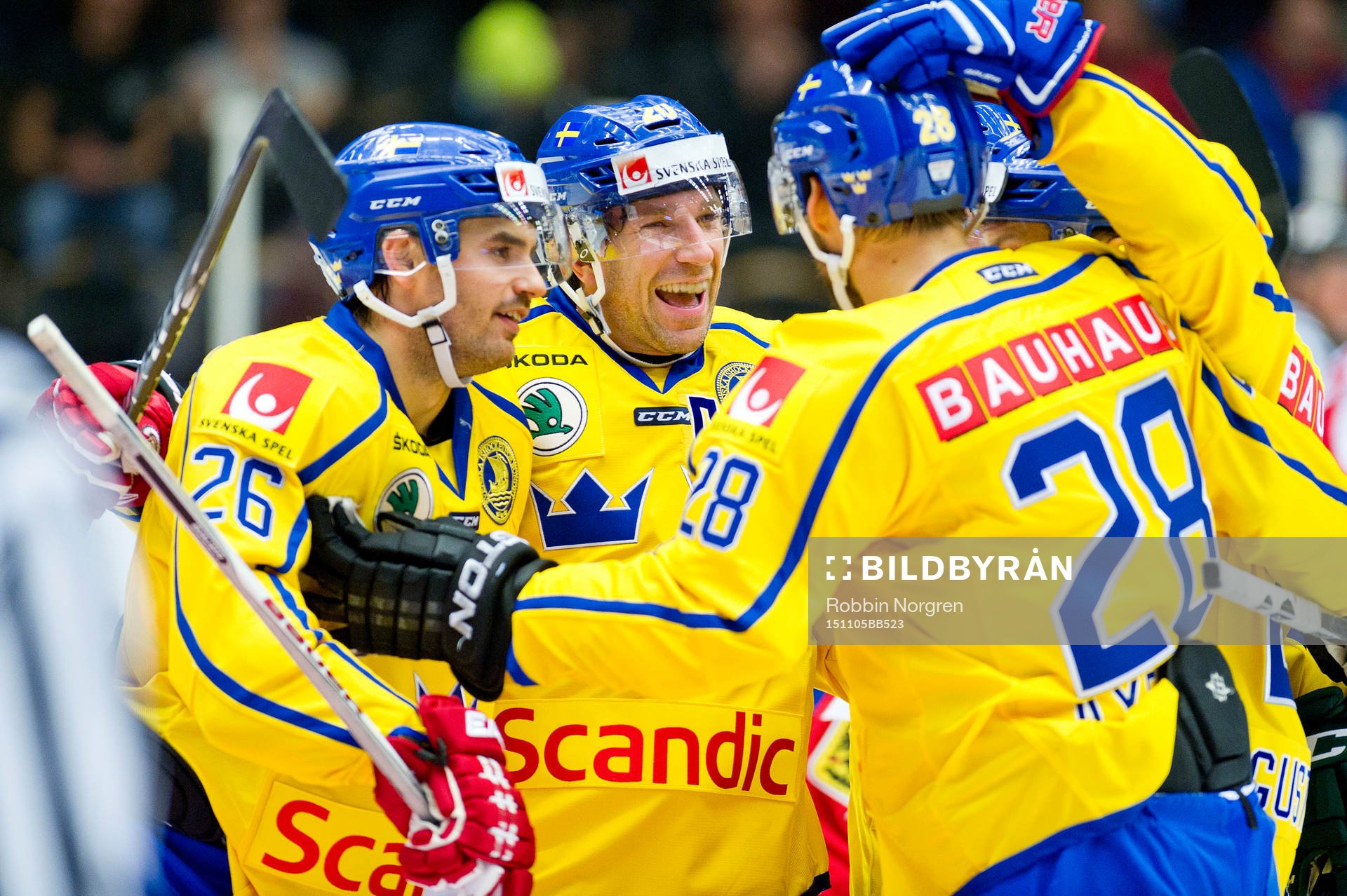 Sveriges Martin Johansson, Joel Lundqvist jublar