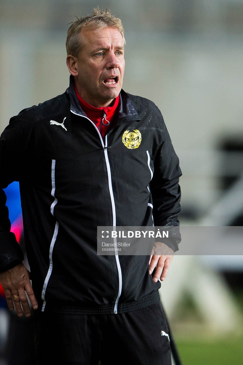 Mjällbys tränare Hans Larsson