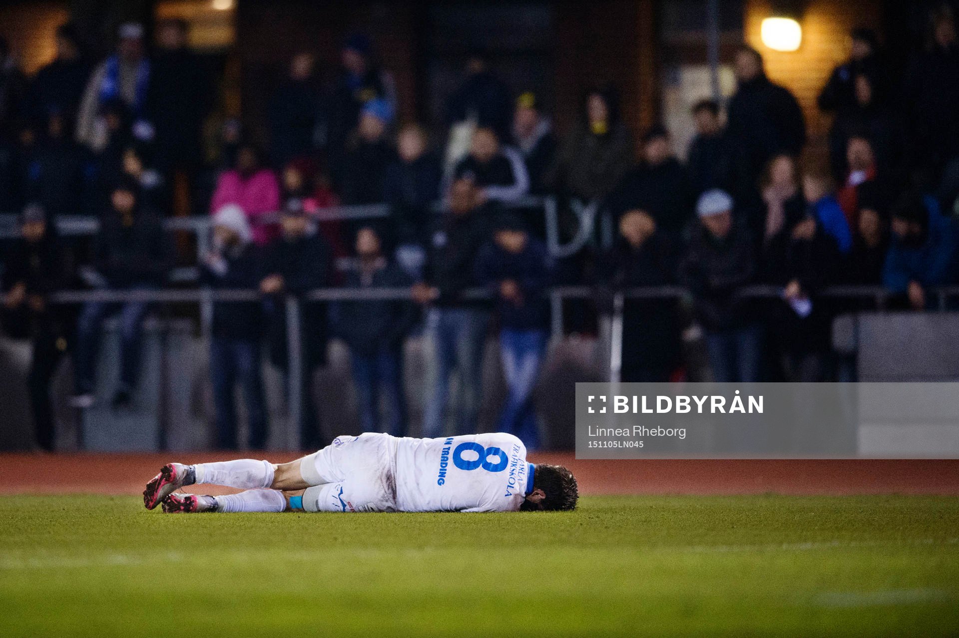 Akropolis Kostas Stavrothanasopoulos ligger skadad