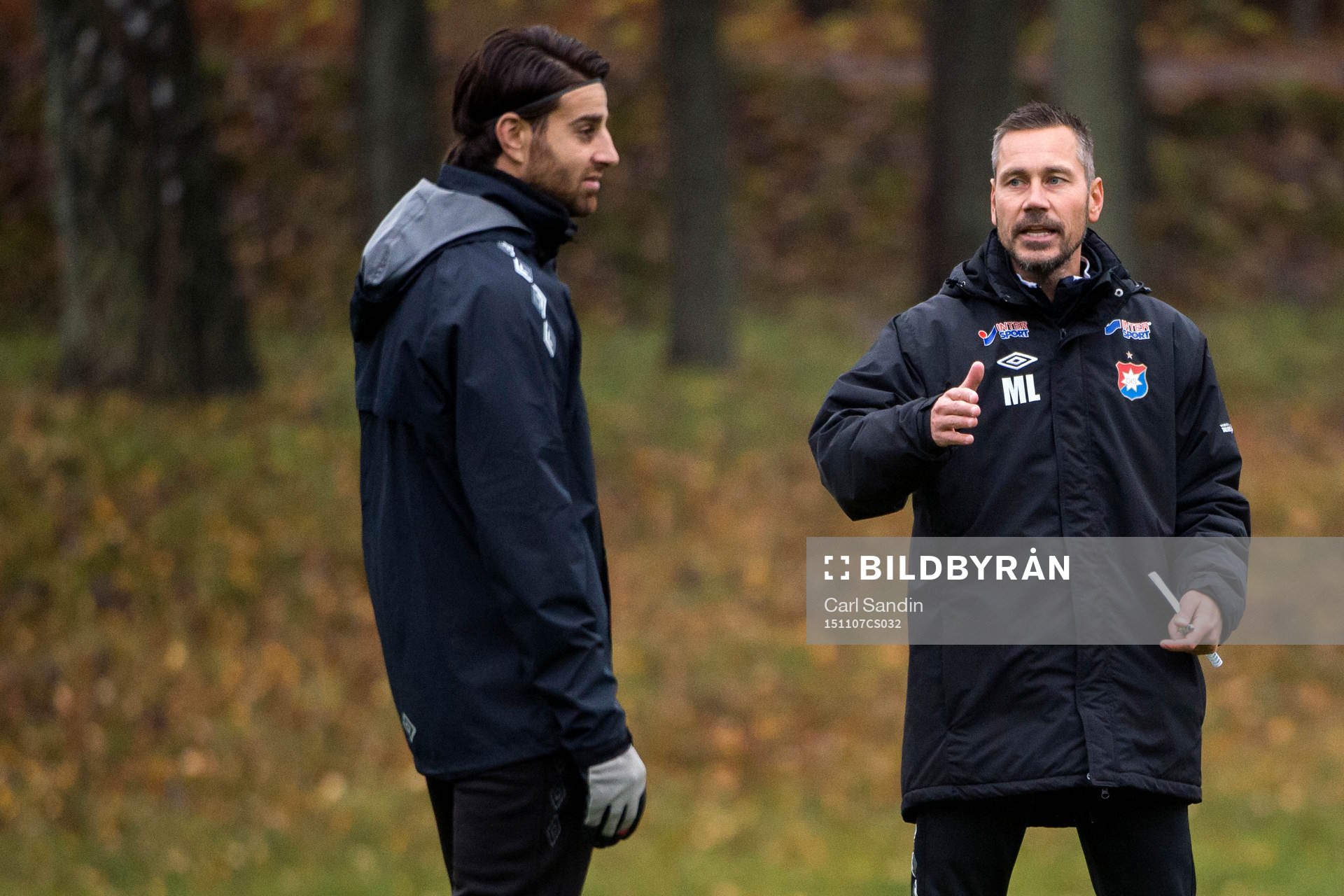 Örgrytes George Mourad och tränare Marcus Lantz