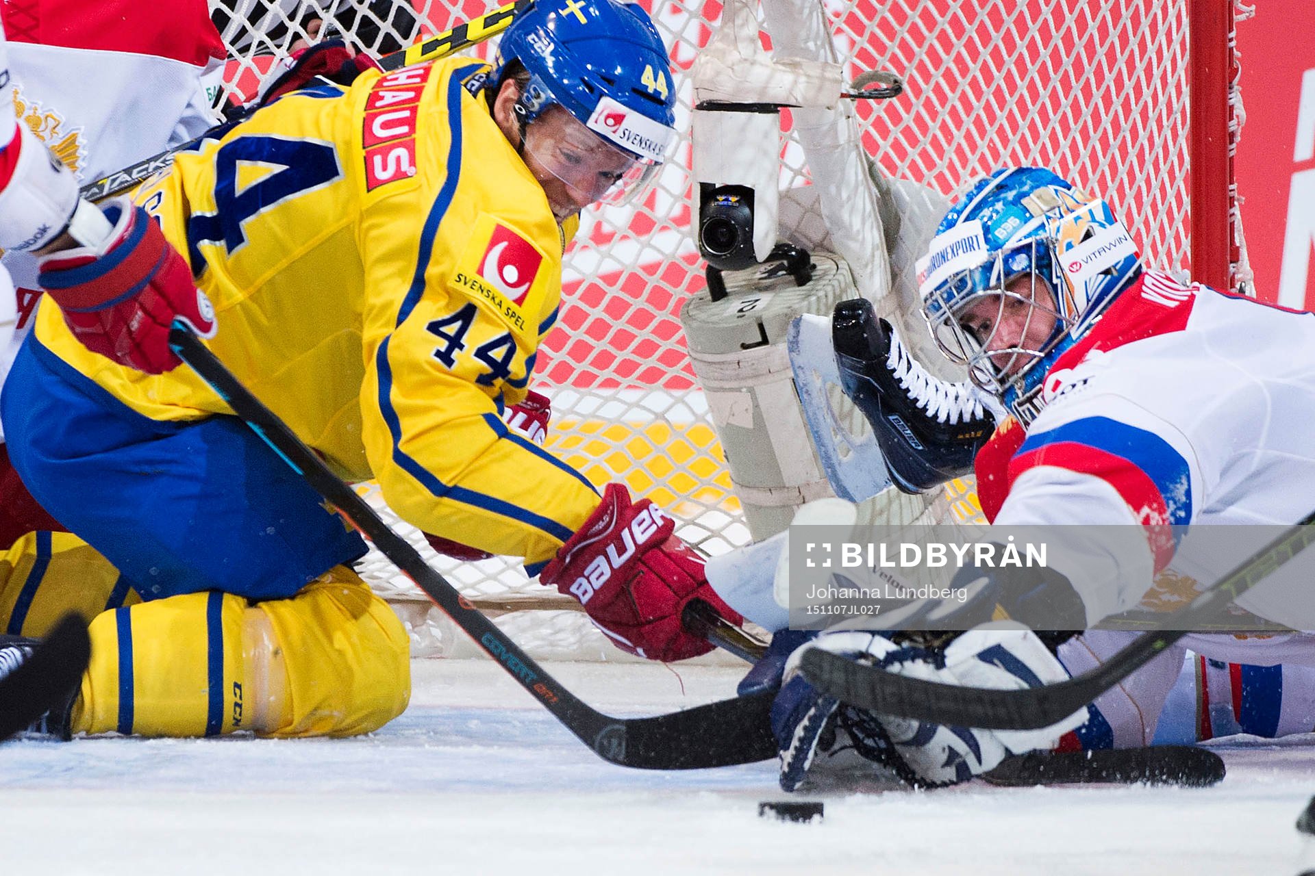 Sveriges Nicklas Danielsson och Rysslands Vasily Koshechkin