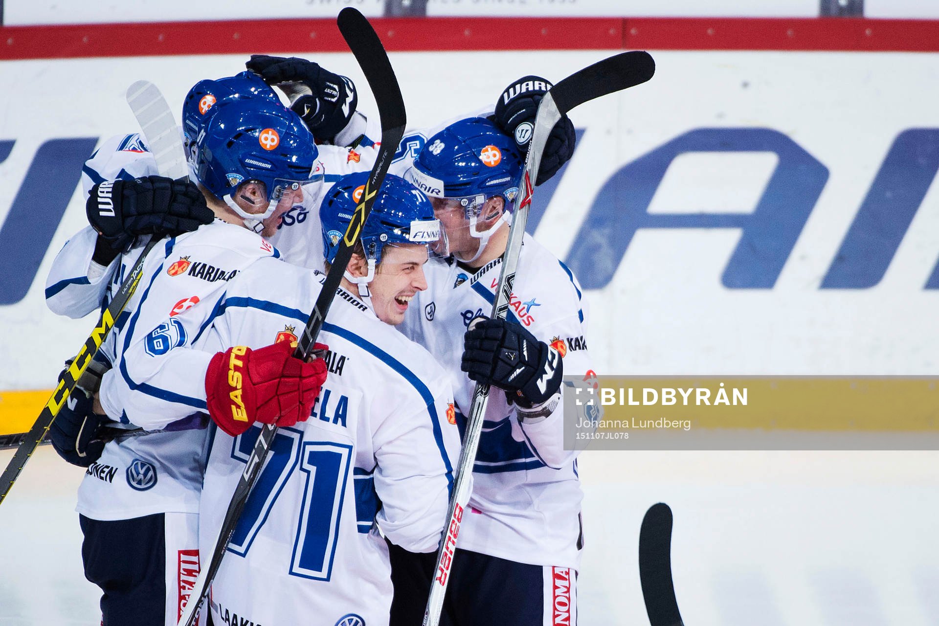 Finlands Kristian Kuusela jublar