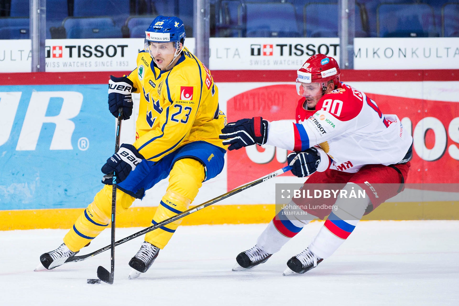 Sveriges David Ullström och Rysslands Alexei Tsvetkov
