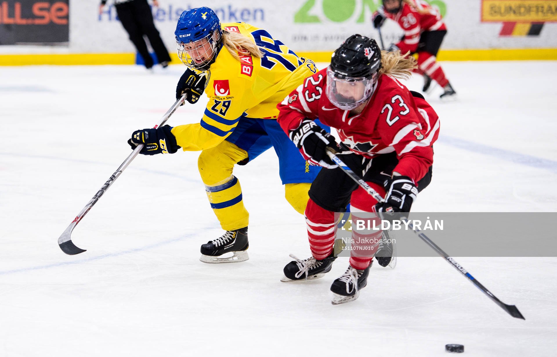 Sveriges Olivia Carlsson jagar Kanadas Sarah Potomak