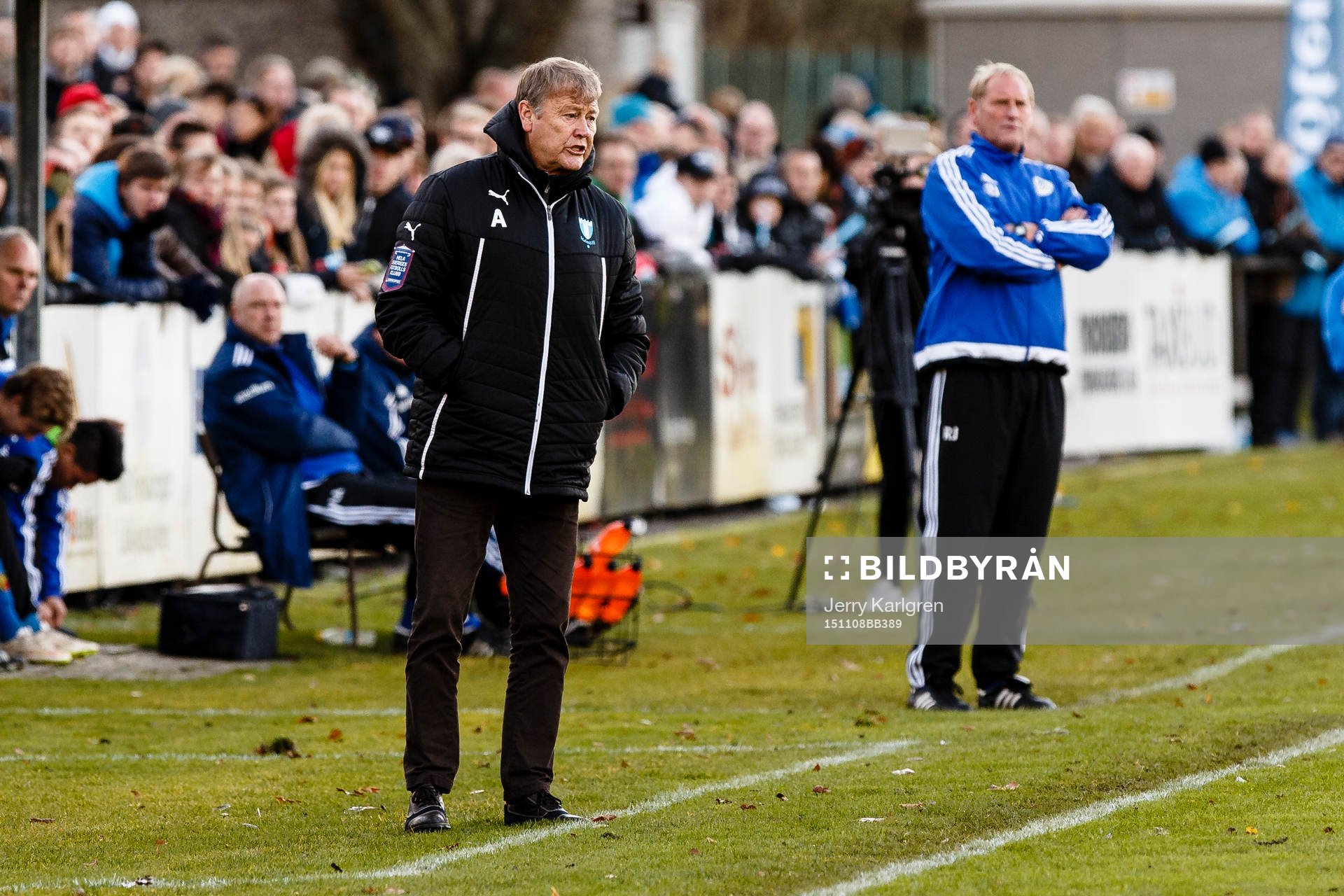 Malmö FFs tränare Åge Hareide samt Götene IFs tränare