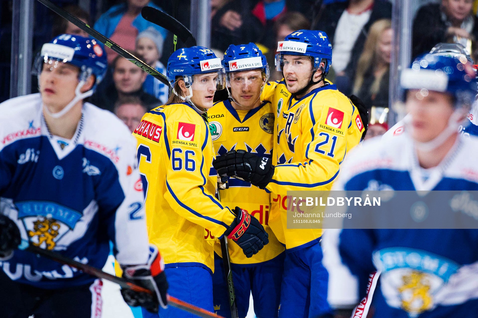 Sveriges Marcus Sörensen, John Norman och Jimmie Ericsson