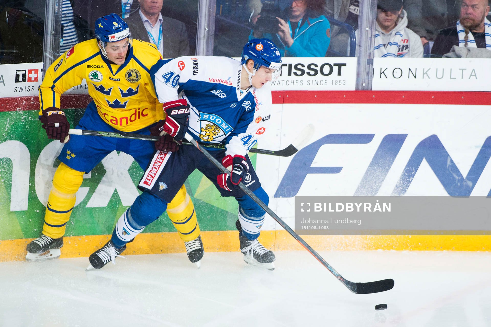 Sveriges Johan Fransson och Finlands Jarno Koskiranta