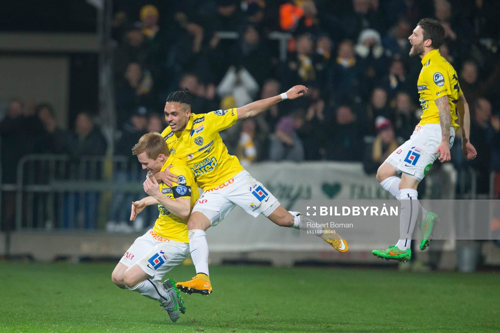 Falkenbergs Dan Keat och Alexander Jakobsen och Tibor Joza