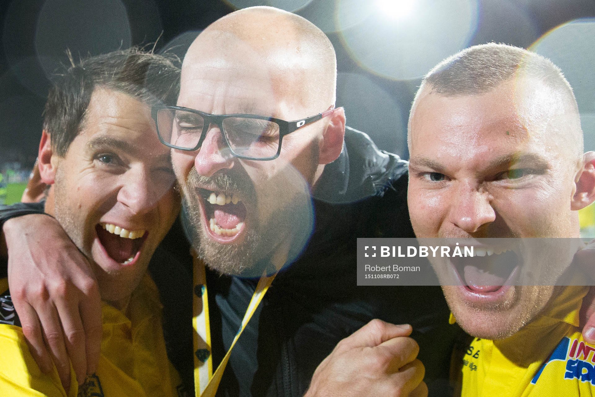Falkenbergs Stefan Rodevåg och klubbchef Patrik Lundgren