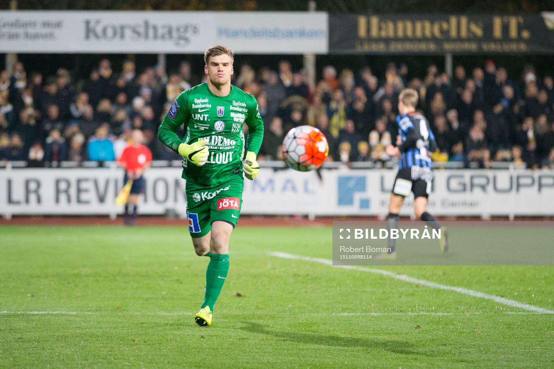 Sirius målvakt Lukas Jonsson