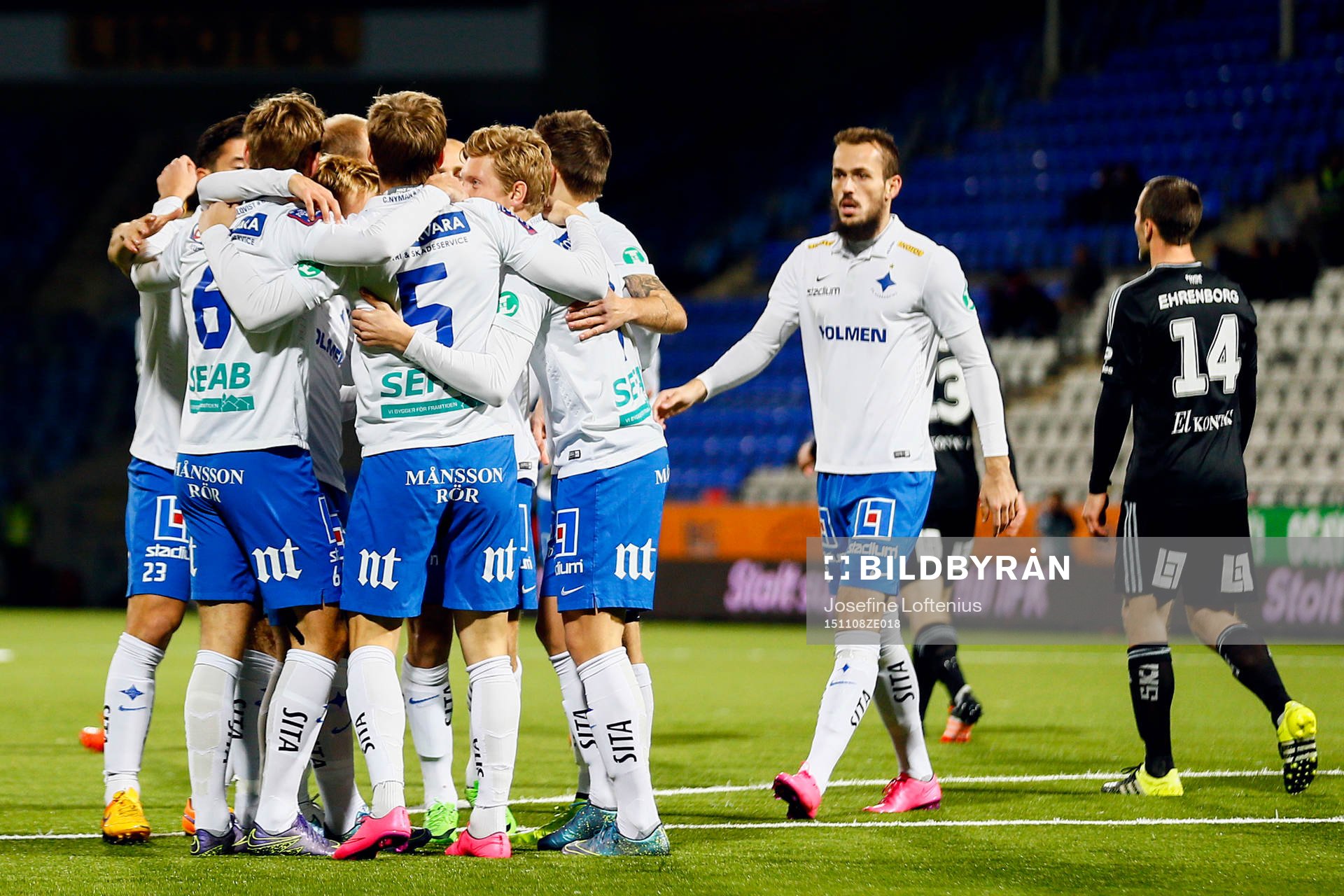 Norrköpings Alexander Fransson firar