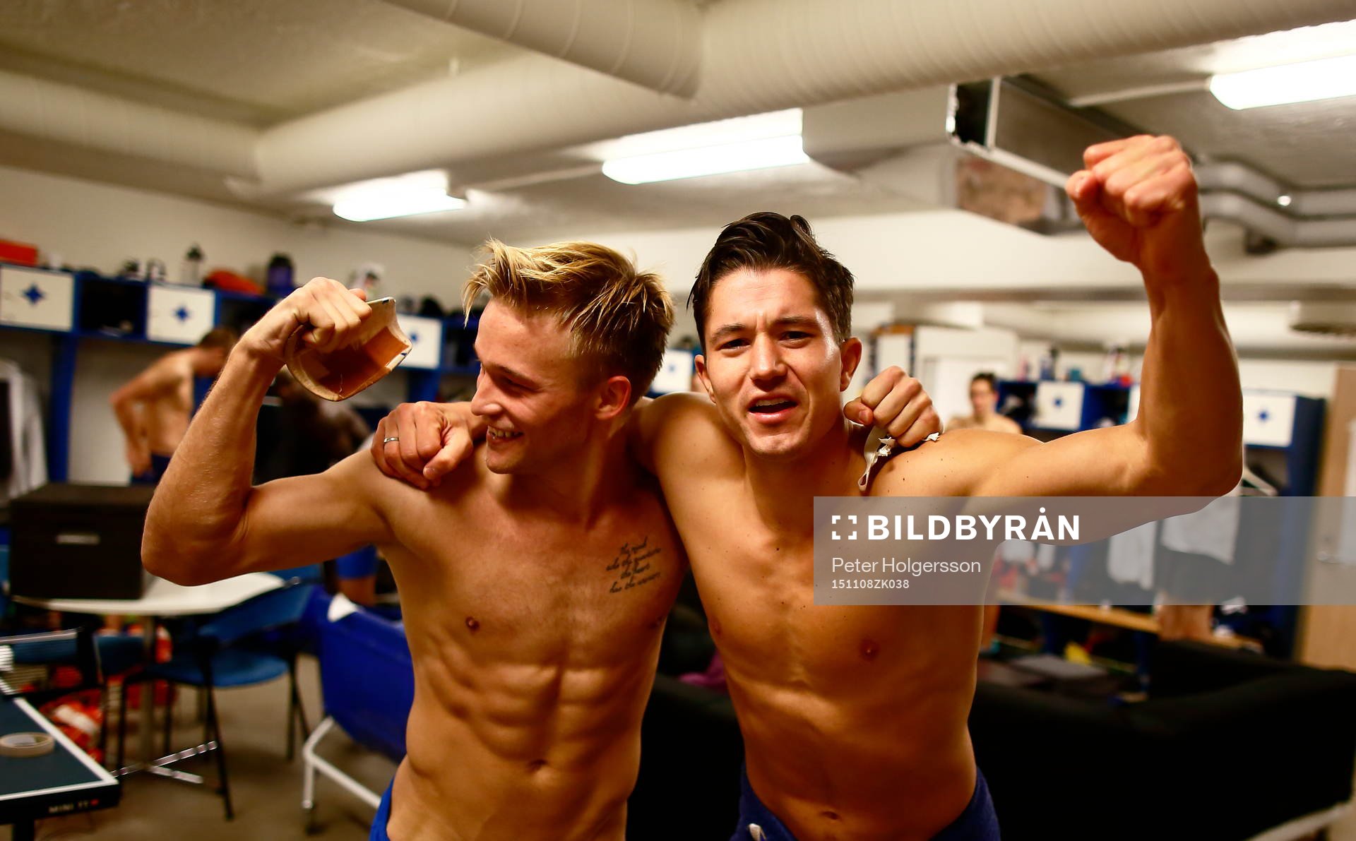 Norrköpings Nicklas Bärkroth och David Boo Wiklander i