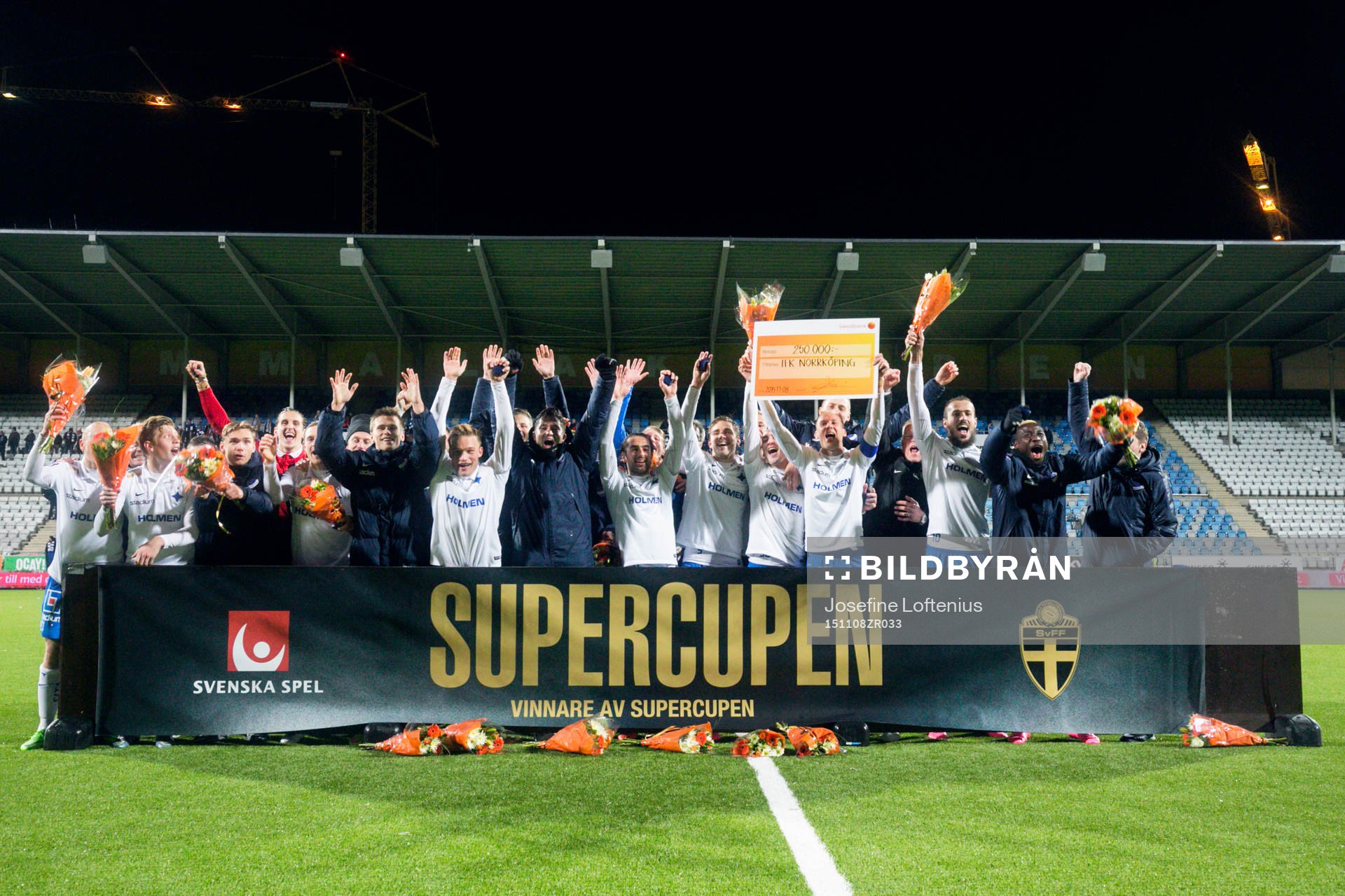 Norrköpings firar segern i Supercupen