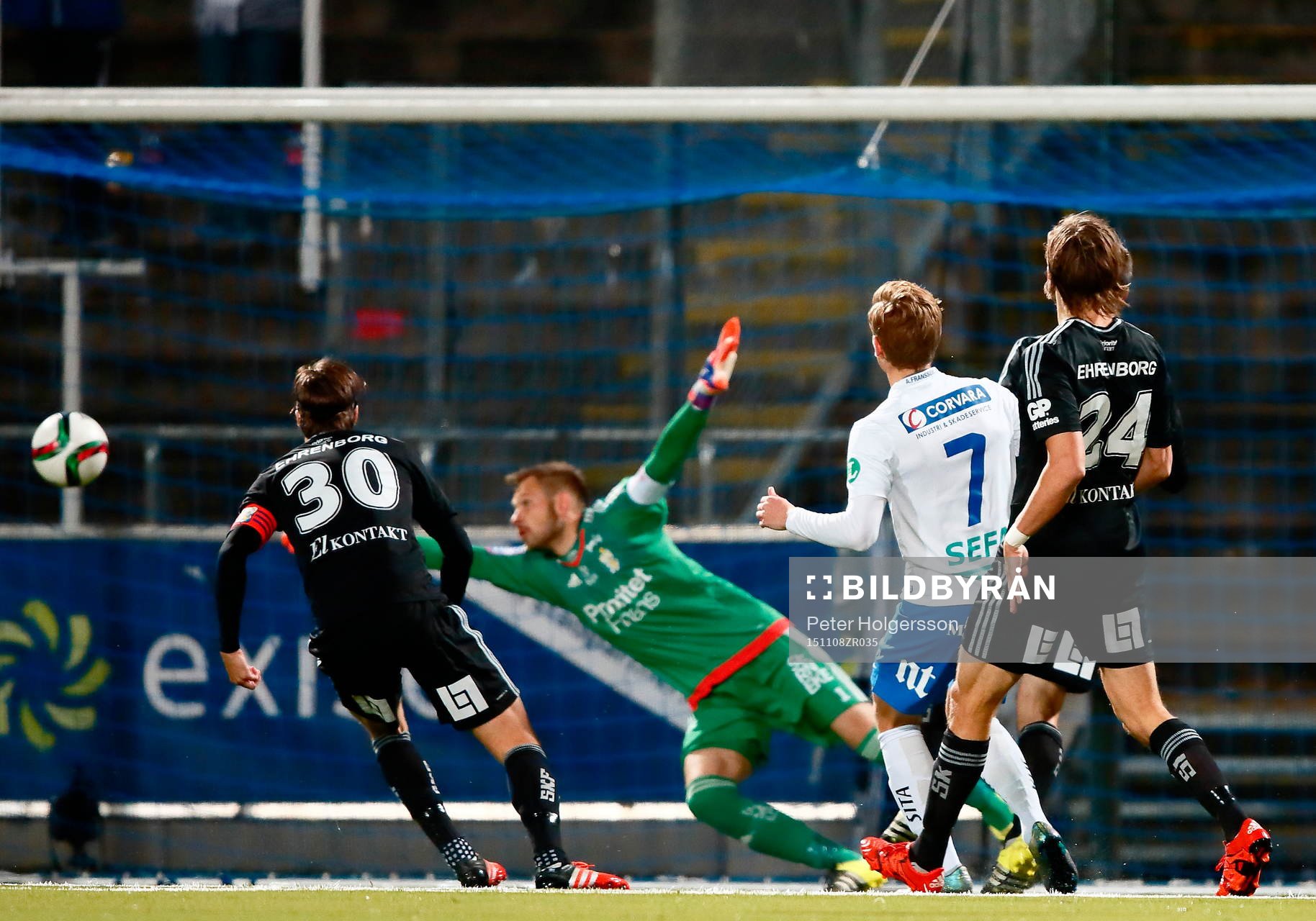 Mål 1-0 av Norrköpings Alexander Fransson förbi IFK