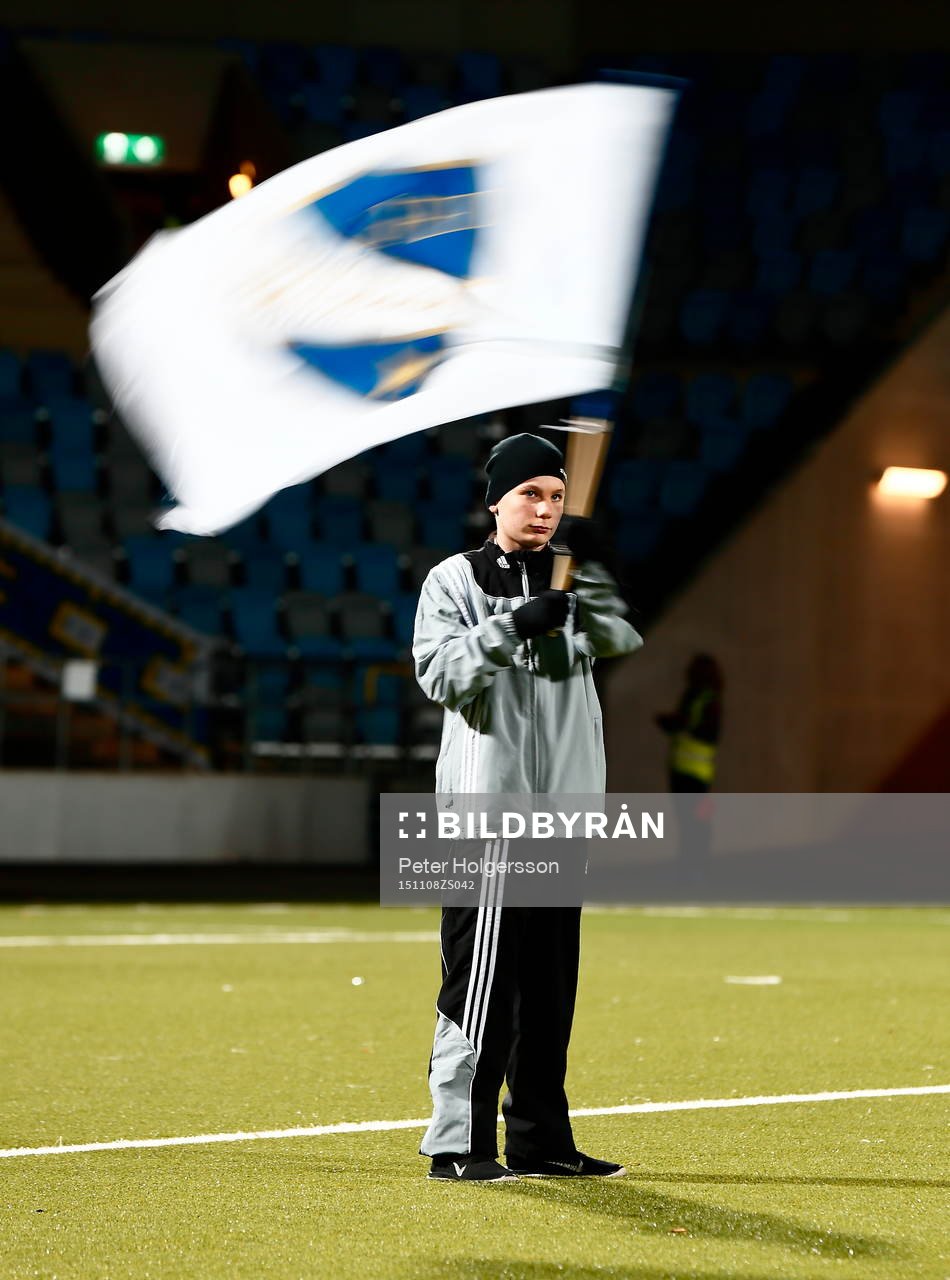 Ungdom med flagga