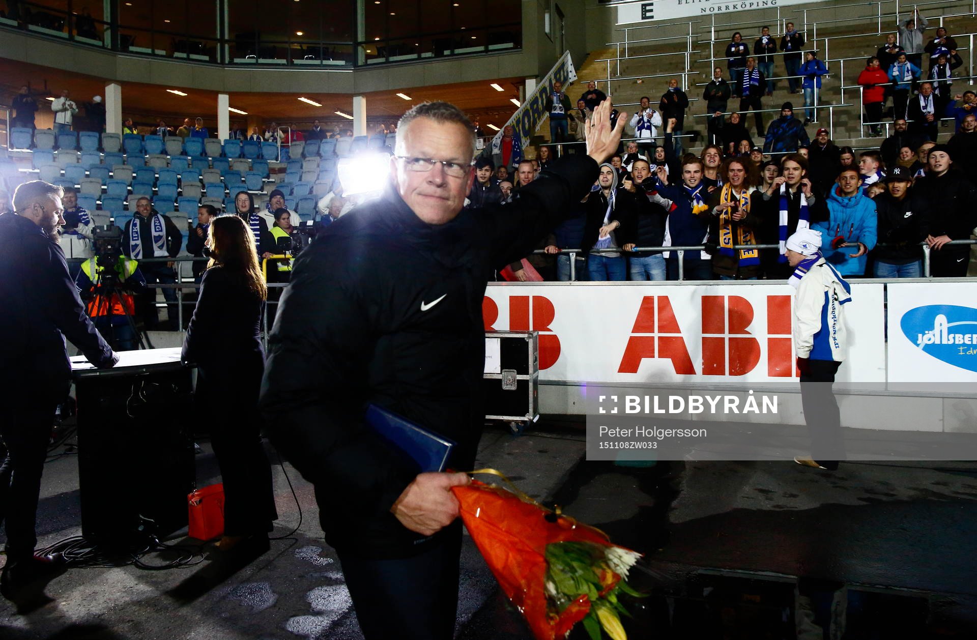 Norrköpings tränare Jan Andersson med kvarstannande