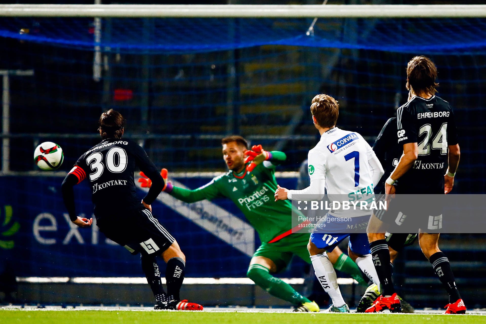 Norrköpings Alexander Fransson gör 1-0
