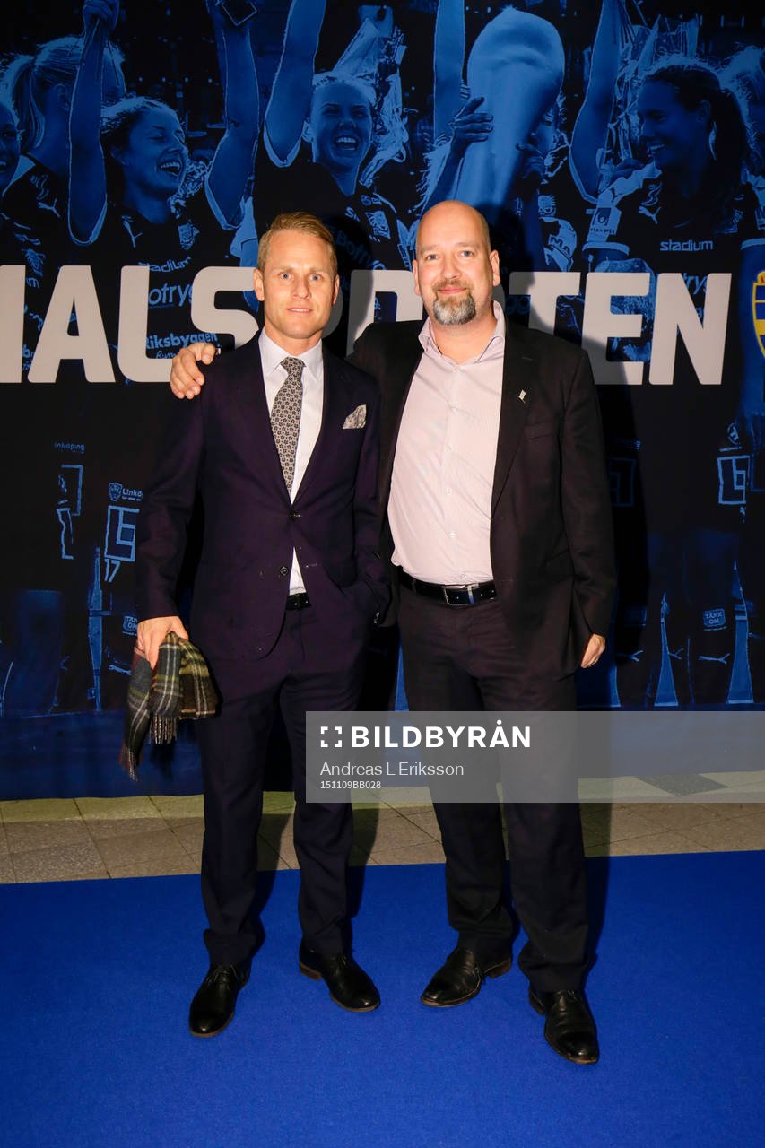 Hammarbys Erik Sundin och VD Henrik Kindlund