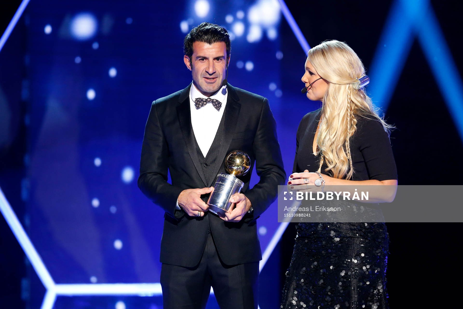Luis Figo och Anna Brolin