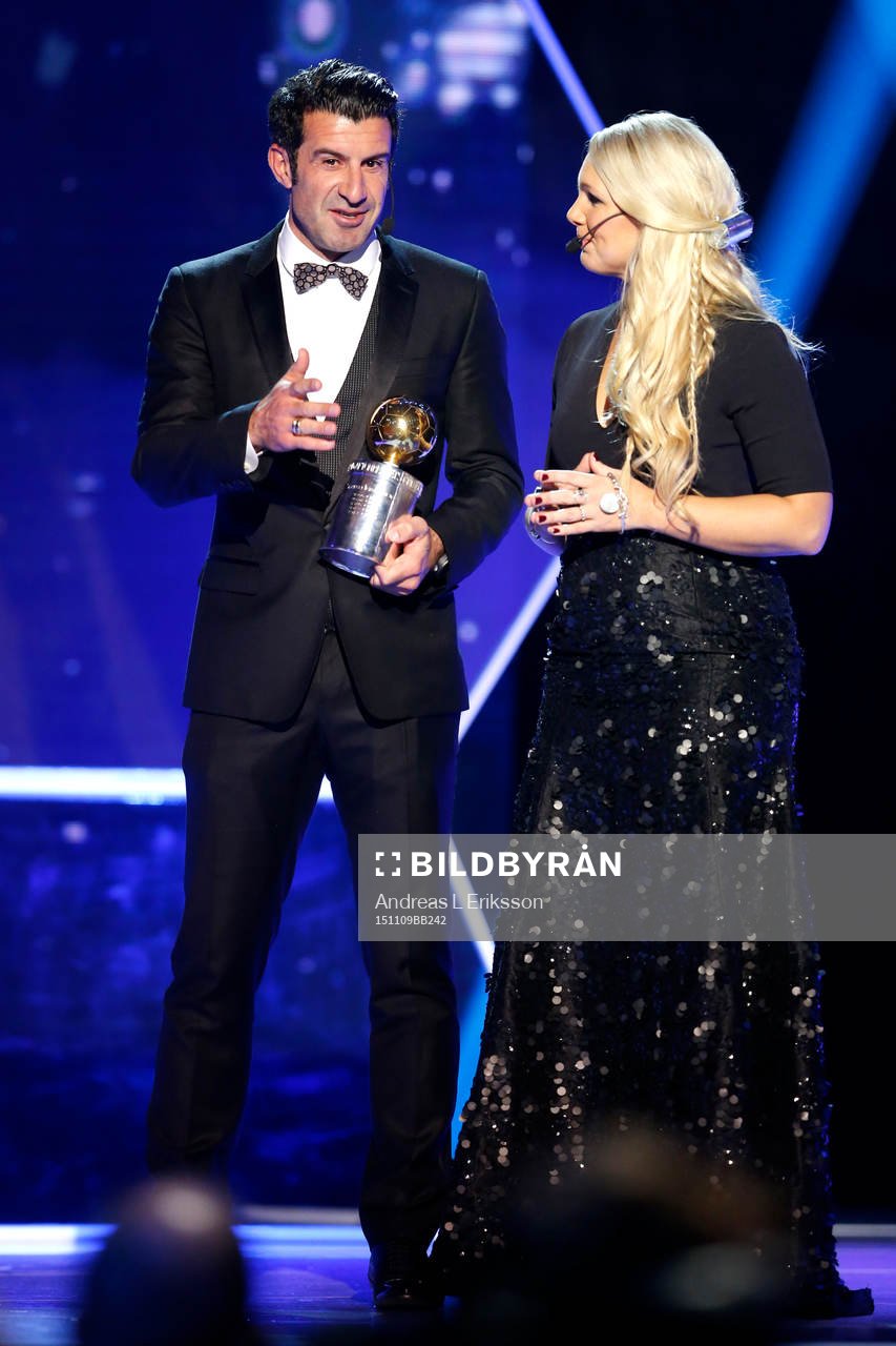 Luis Figo och Anna Brolin