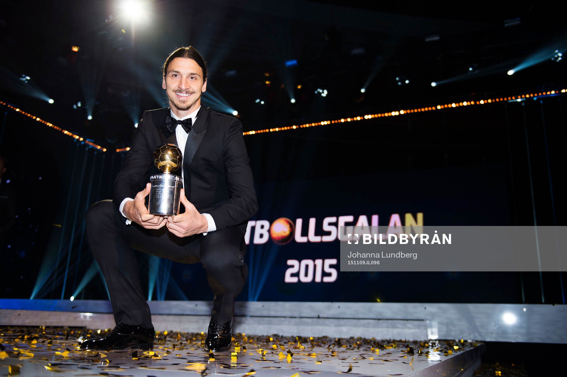 Zlatan Ibrahimovic med guldbollen