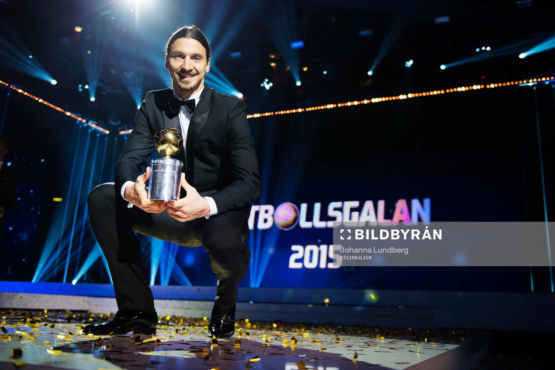 Zlatan Ibrahimovic med guldbollen