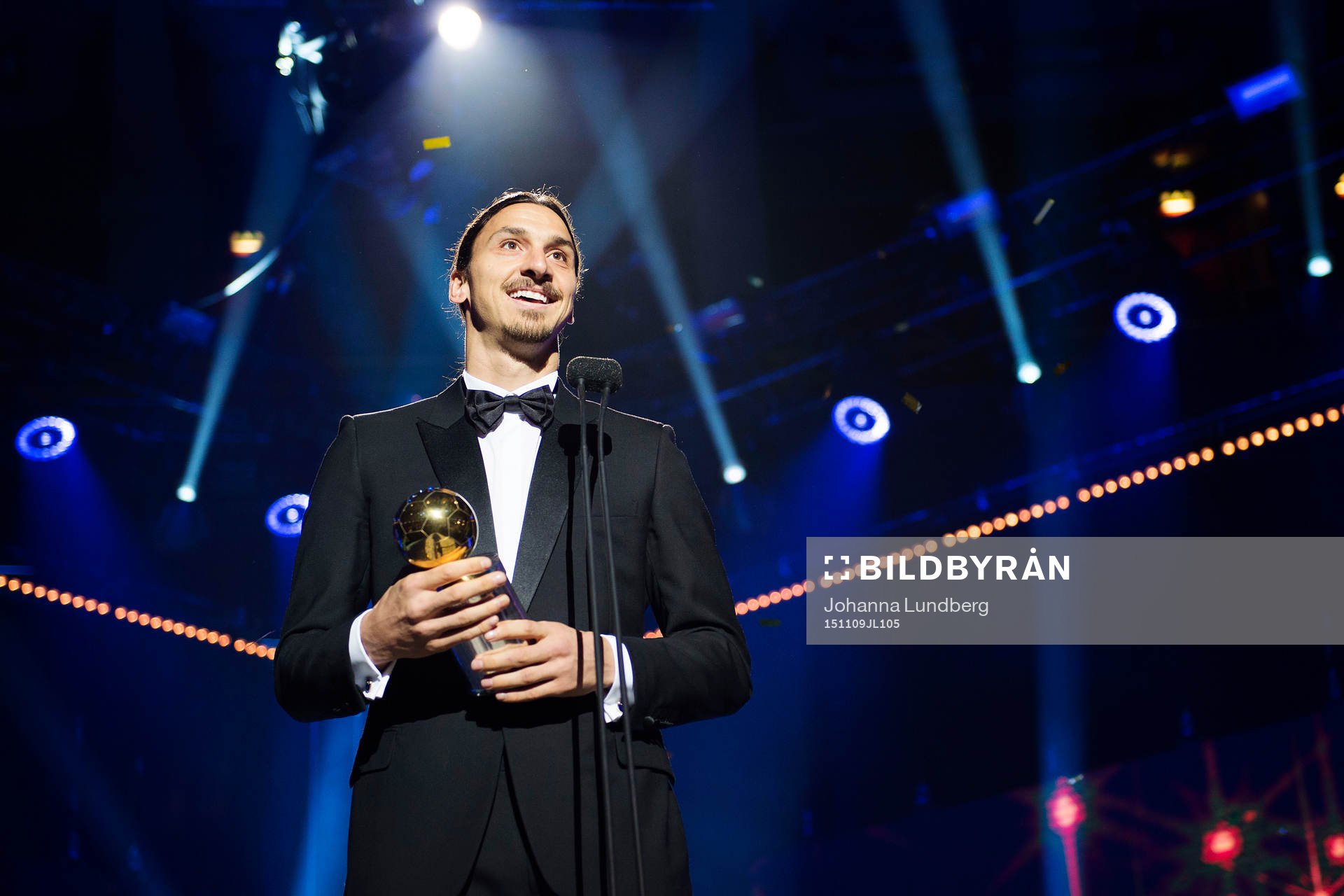 Zlatan Ibrahimovic med guldbollen