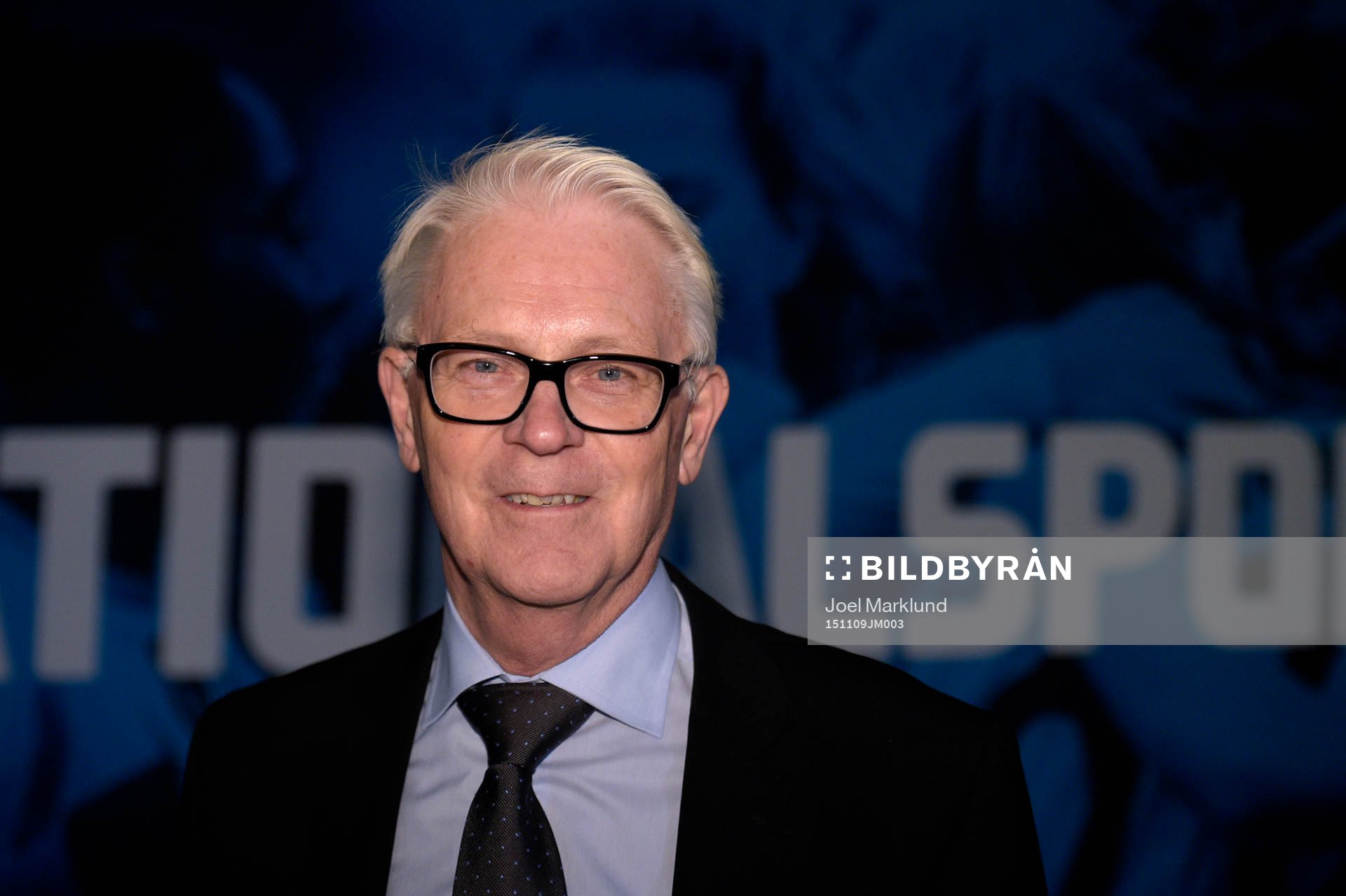 Sune Hellströmer anländer till Fotbollsgalan den 9 november 2015 i Stockholm.