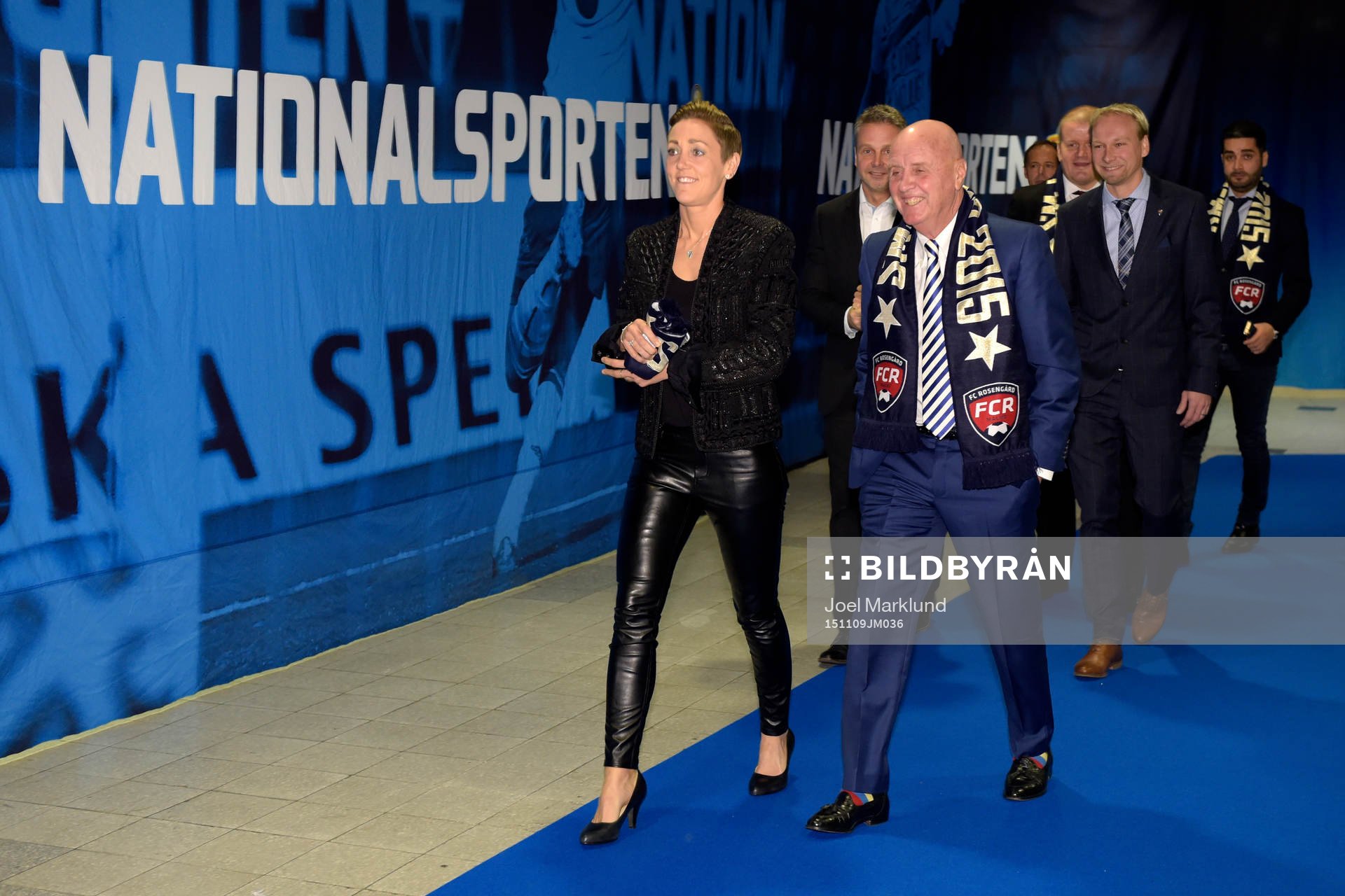 Rosengårds sportchef Therese Sjögran och Erling Nilsson
