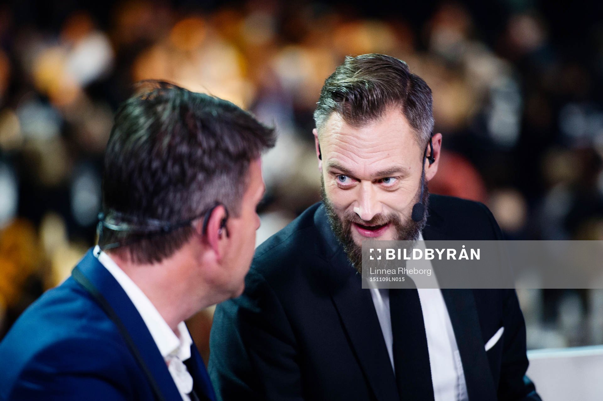 Olof Lundh och Patrik Ekwall i TV4-studion