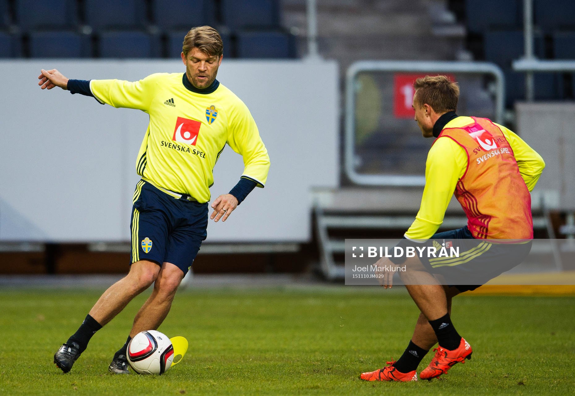 Players manager Marcus Allbäck och Pierre Bengtsson
