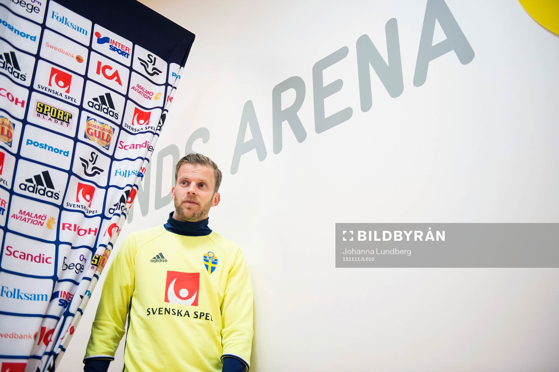 Mikael Antonsson i mixed zone