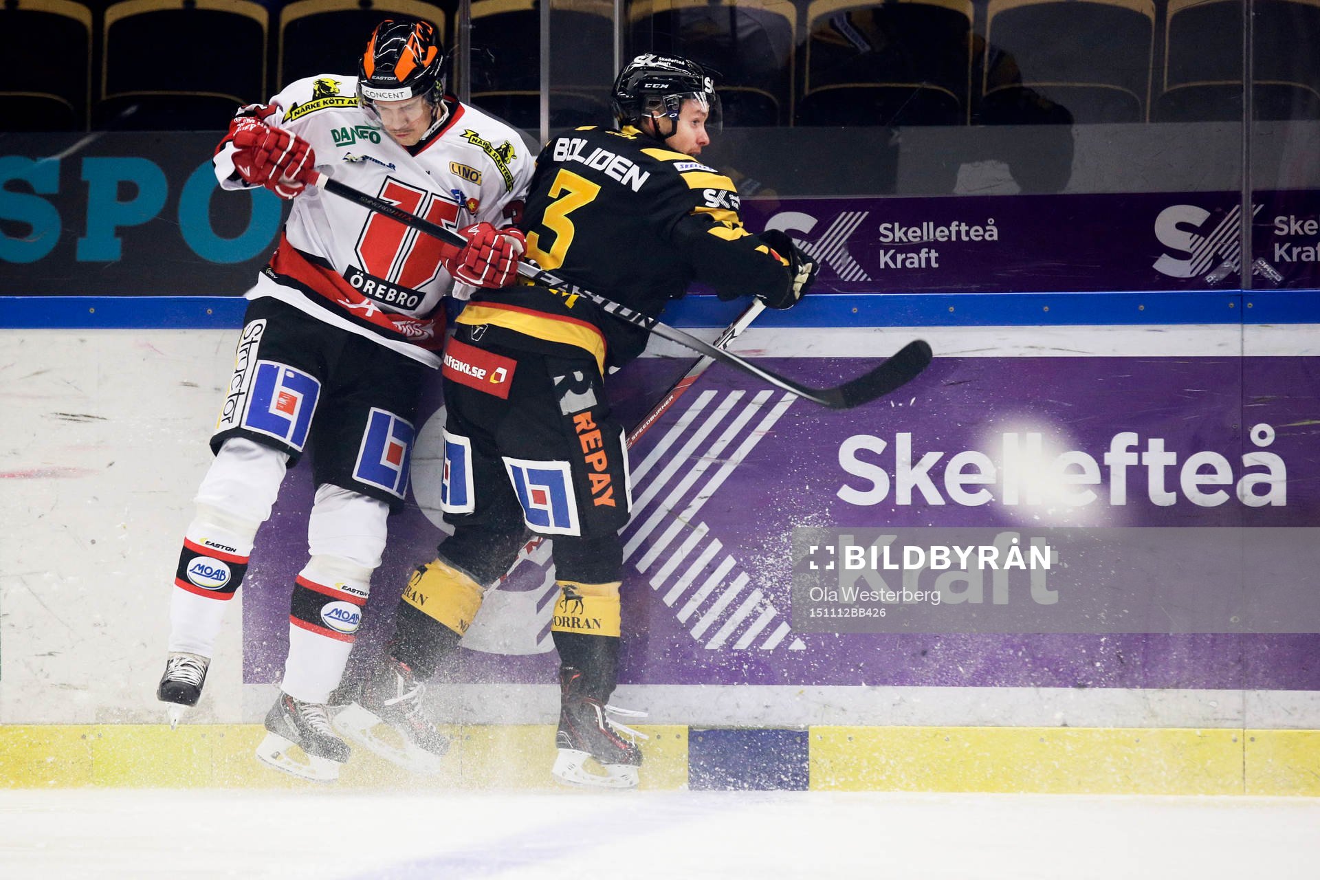 Örebros Stefan Johansson och Skellefteås Niclas Burström
