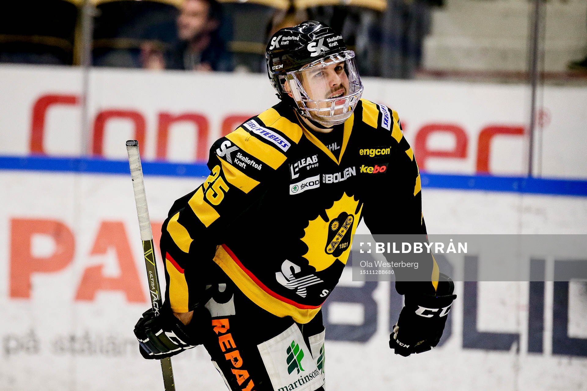 Skellefteås Axel Holmström jublar