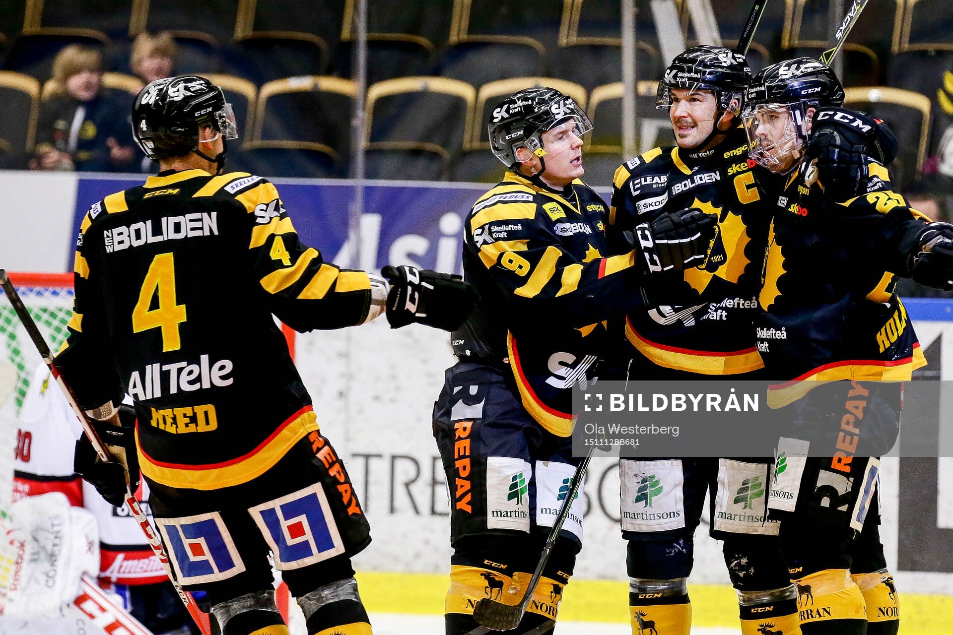 Skellefteås Axel Holmström jublar