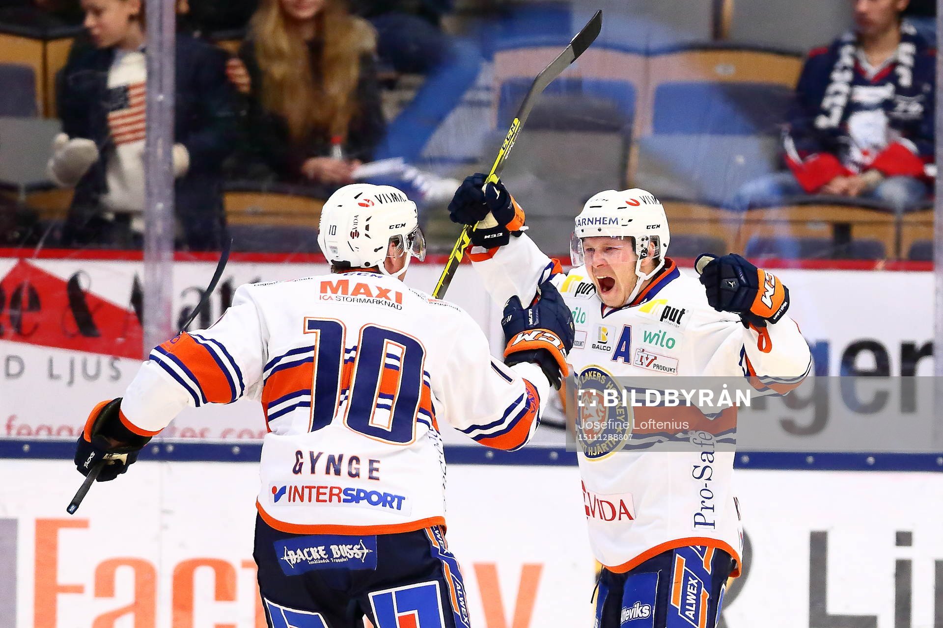 Växjös Tuomas Kiiskinen har gjort 1-0-målet och jublar