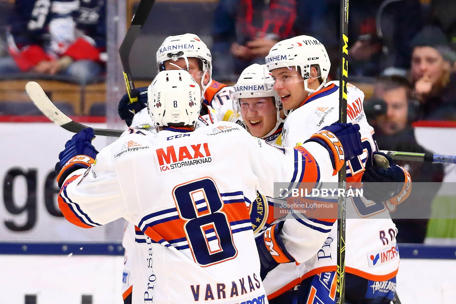 Växjös Tuomas Kiiskinen har gjort 1-0-målet och jublar