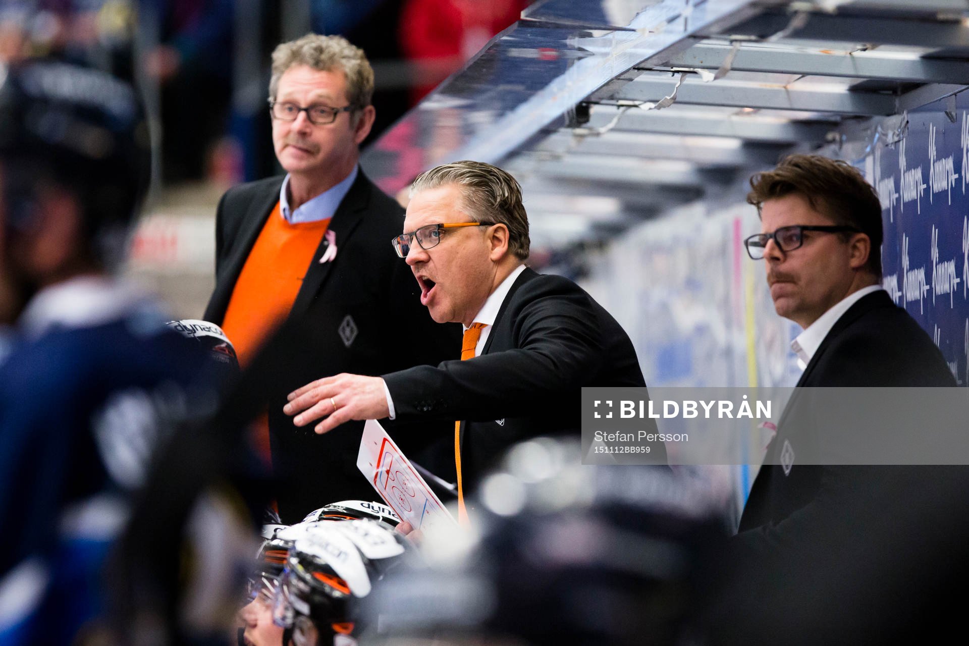 Karlskronas Torbjörn Karlsson, tränare Per Hånberg och