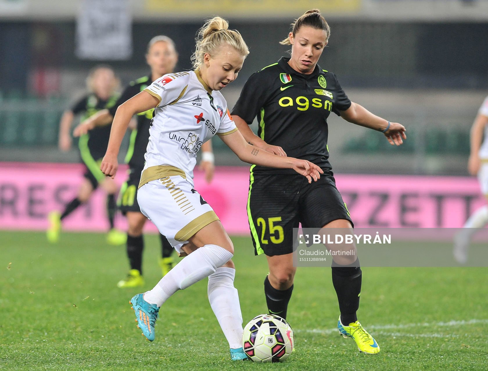 Rosengårds Nathalie Presson och Veronas Veronica Belfanti