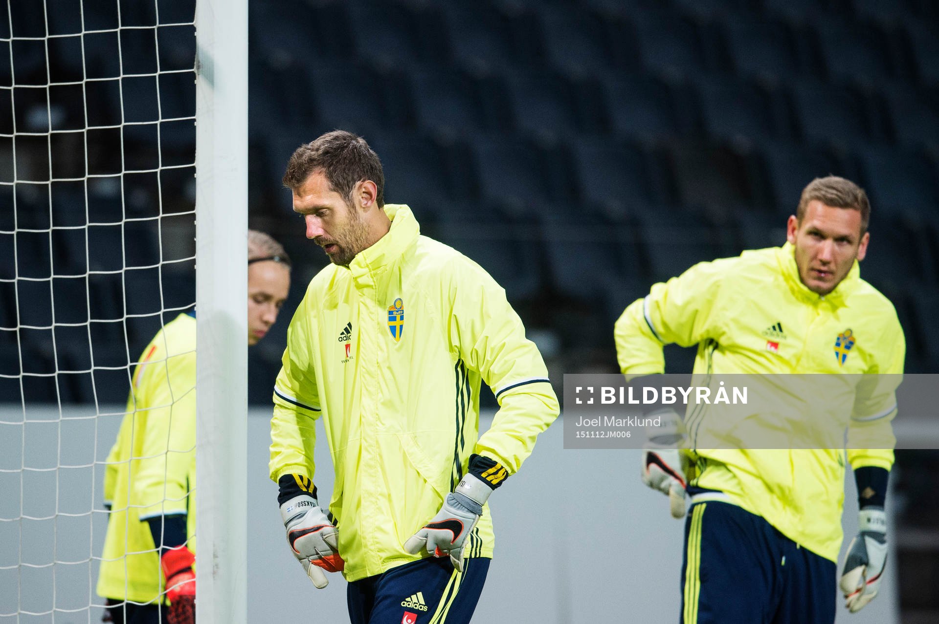 Målvakterna Patrik Carlgren, Andreas Isaksson och Robin