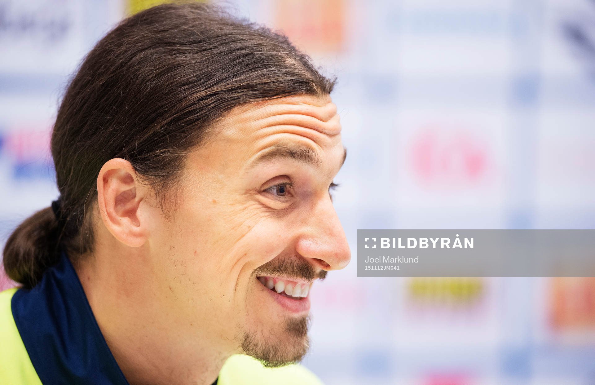 Zlatan Ibrahimovic på en presskonferens